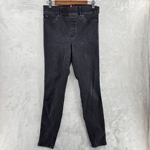 Spanx Jeans Womens Large Black Pull On Jean Tights Ankle Cotton‎ Stretch